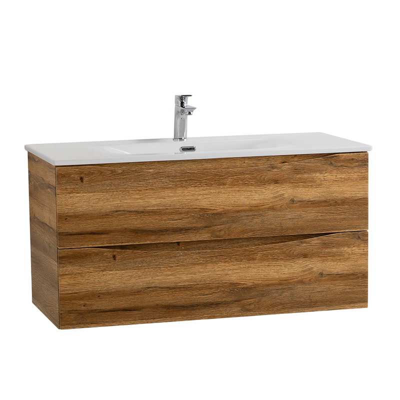 Тумба с раковиной BelBagno Marino-cer-n 100 подвесная, rovere rustico