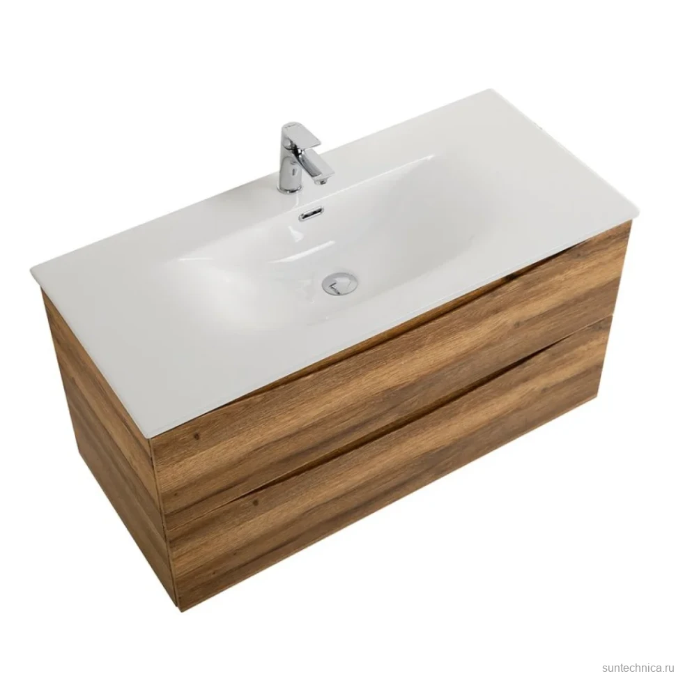 Тумба с раковиной BelBagno Marino-cer-n 100 подвесная, rovere rustico