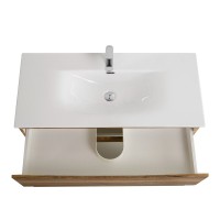 Тумба с раковиной BelBagno Marino-cer-n 100 подвесная, rovere rustico