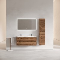 Тумба с раковиной Sancos Libra 120 см двойная, дуб чарльстон