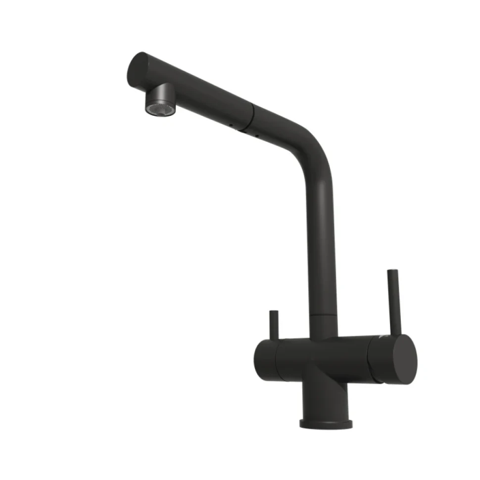 Смеситель для кухни Emar Steel ЕСВ 7017 black