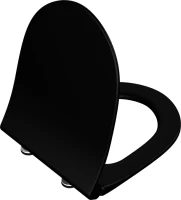 Комплект Унитаз подвесной VitrA Sento 7748B083-0101 безободковый + Крышка 120-483-009 с микролифтом, матовая черная + Инсталляция TECE Now 9400412 4 в 1 с кнопкой смыва