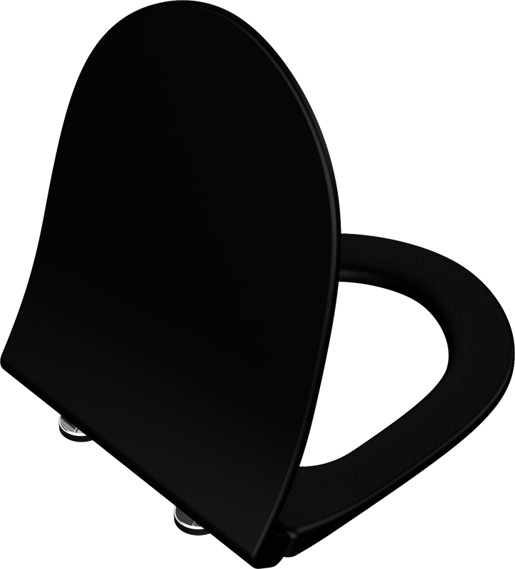 Комплект Унитаз подвесной VitrA Sento 7748B083-0101 безободковый + Крышка 120-483-009 с микролифтом, матовая черная + Инсталляция TECE Now 9400412 4 в 1 с кнопкой смыва