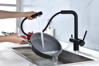 Смеситель для кухни Paulmark Serpentine Se213222-401 антрацит