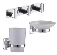 Набор Мыльница Fashun A26 A2602 + Стакан A2606 + Крючок A2615-3 Набор Мыльница Fashun A26 A2602 + Стакан A2606 + Крючок A2615-3