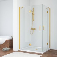 Душевой уголок Vegas Glass AFA-F TUR NOVO h1890 120*100 09 01 L профиль золото, стекло прозрачное
