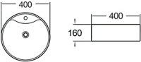 Накладная раковина SantiLine SL-1070