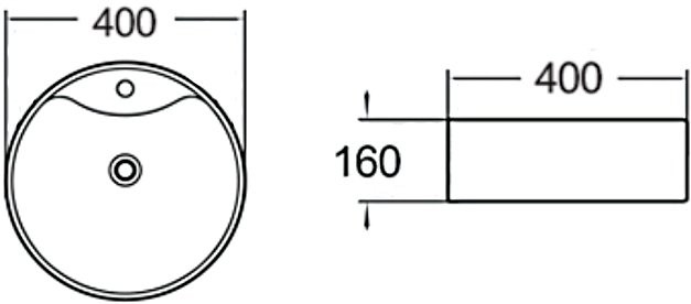 Накладная раковина SantiLine SL-1070