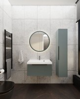 Тумба под раковину La Fenice SIMPLA Grigio серо-зелёная 60 см