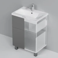 Мебель для ванной комнаты AM.PM Gem 60 графит матовый, напольная, с 2 ящиками