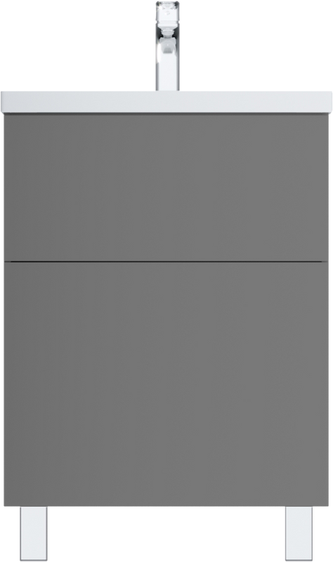 Мебель для ванной комнаты AM.PM Gem 60 графит матовый, напольная, с 2 ящиками