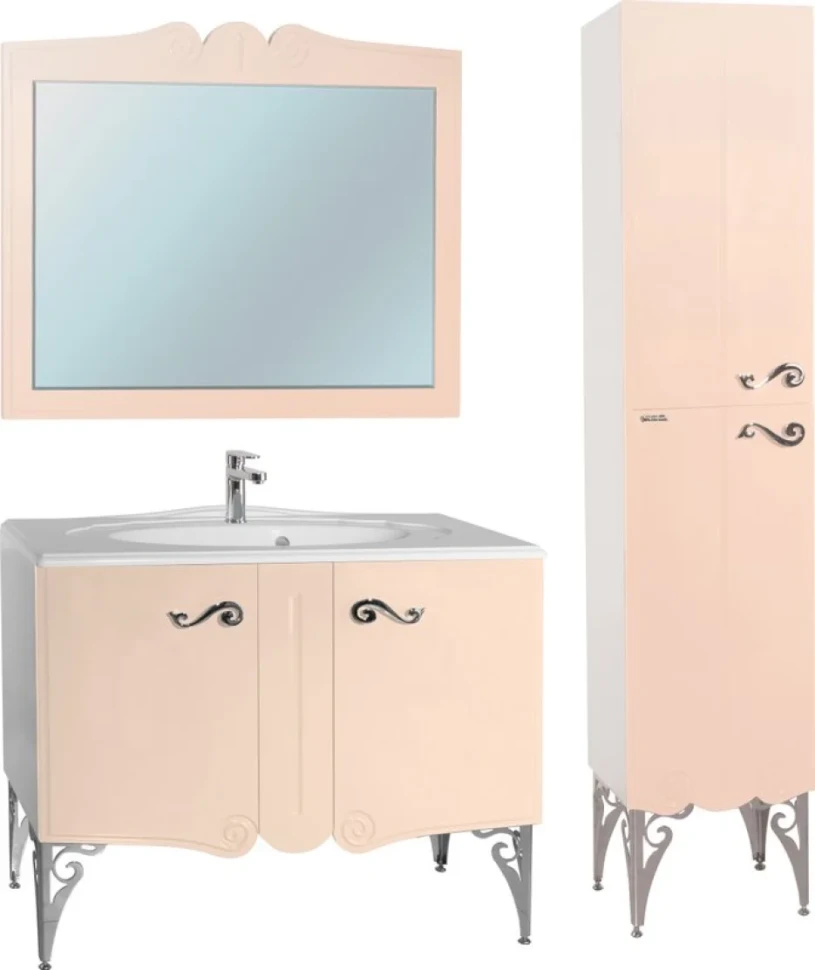 Зеркало Bellezza Эстель 80 бежевое