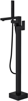 Напольный смеситель для ванны с душем AQUATEK Либра AQ1645MB С ВНУТРЕННЕЙ ЧАСТЬЮ, матовый черный