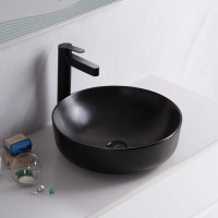 Накладная раковина BelBagno BB1315-H301 черная матовая