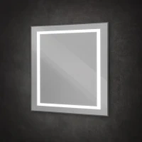 Зеркало BelBagno Kraft 90x80 с подсветкой, черное