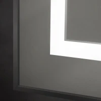 Зеркало BelBagno Kraft 90x80 с подсветкой, черное