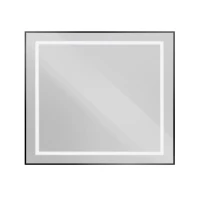 Зеркало BelBagno Kraft 90x80 с подсветкой, черное