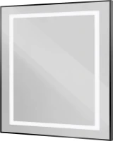 Зеркало BelBagno Kraft 90x80 с подсветкой, черное
