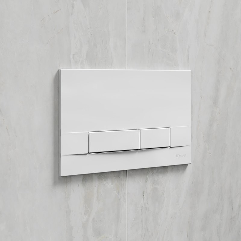 Комплект Lemark Florex 100124422 безободковый, с микролифтом, кнопка смыва белый глянец