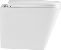 Комплект Lemark Florex 100124422 безободковый, с микролифтом, кнопка смыва белый глянец