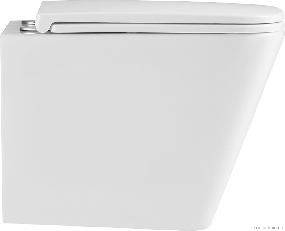 Комплект Lemark Florex 100124422 безободковый, с микролифтом, кнопка смыва белый глянец