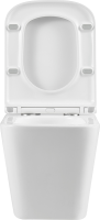 Комплект Lemark Florex 100124422 безободковый, с микролифтом, кнопка смыва белый глянец