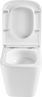 Комплект Lemark Florex 100124422 безободковый, с микролифтом, кнопка смыва белый глянец