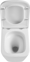 Комплект Lemark Florex 100124422 безободковый, с микролифтом, кнопка смыва белый глянец