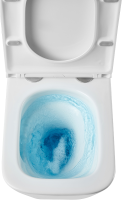 Комплект Lemark Florex 100124422 безободковый, с микролифтом, кнопка смыва белый глянец