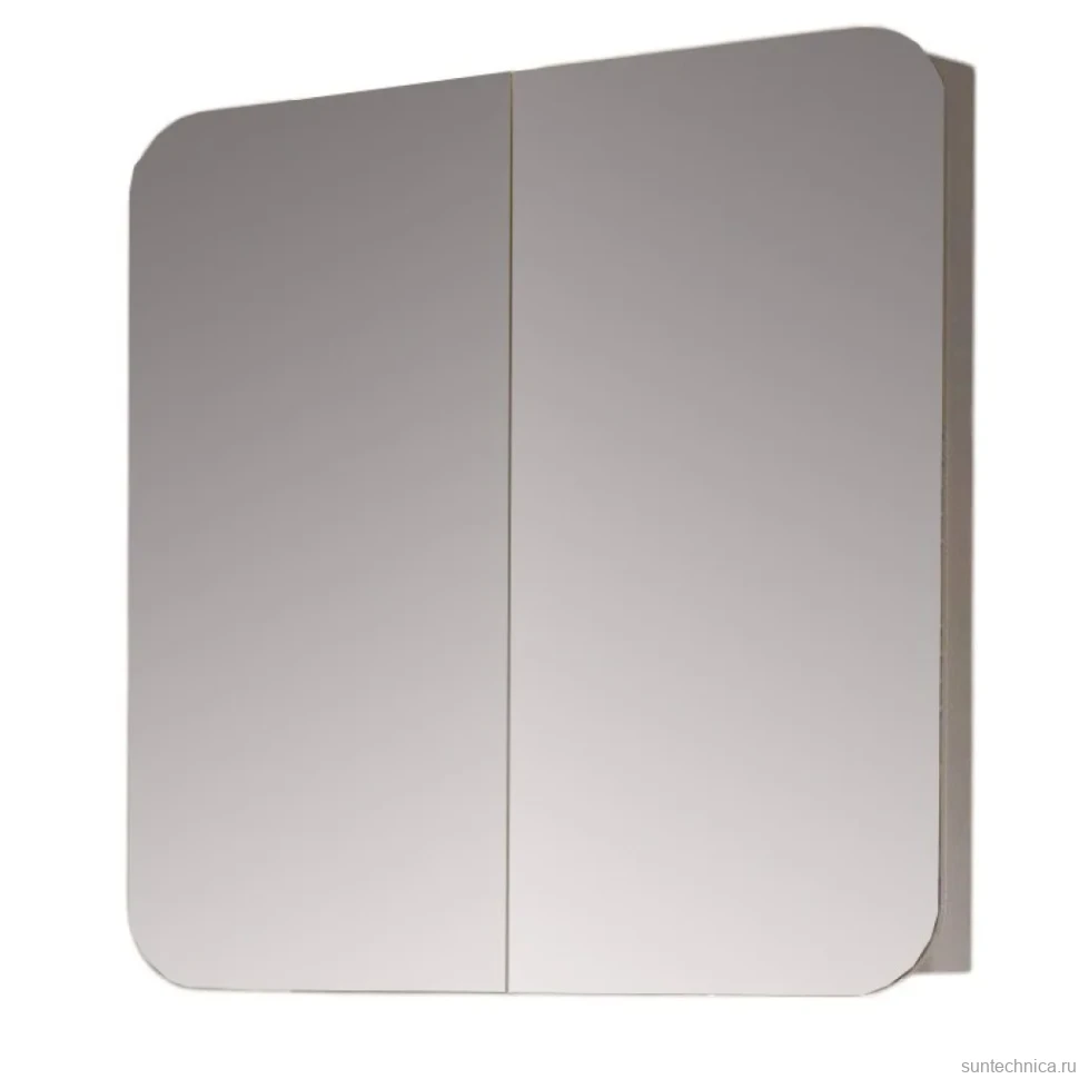 Зеркало-шкаф Alavann Cosmetic трюмо 80x80 с приближением, глянцевый белый