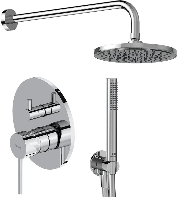 Комплект для ванной Ideal Standard IdealRain BD389AA + Смеситель для ванны с душем Damixa Scandinavian Pure 367100000