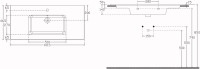 Мебельная раковина Aquanet Flat 100