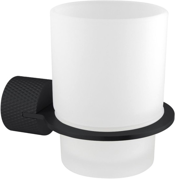 Стакан для ванной Allen Brau Priority 6.31C02-31 настенный, черный, стеклянный