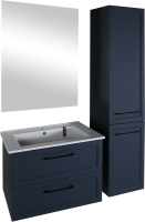Тумба с раковиной ASB-Mebel Белмонти 65 ясень браш, софт синий
