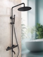 Душевая стойка AltroBagno Unione AltroBagnoUnione030209MB матовая черная