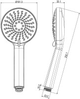 Душевая лейка Lemark LM8150C хром