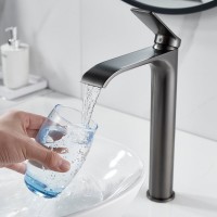 Смеситель для раковины Shevanik S4111T оружейная сталь