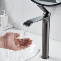 Смеситель для раковины Shevanik S4111T оружейная сталь