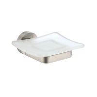 Мыльница Wasserkraft Tauber 64429 настенная, стеклянная, металлическая, цвет никель