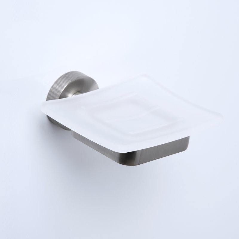 Мыльница Wasserkraft Tauber 64429 настенная, стеклянная, металлическая, цвет никель