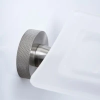 Мыльница Wasserkraft Tauber 64429 настенная, стеклянная, металлическая, цвет никель