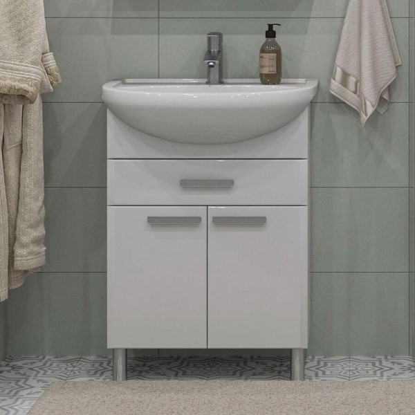 Тумба с раковиной SanStar Аура 60 раковина Уют