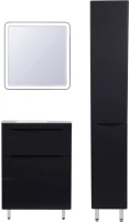 Мебель для ванной комнаты Style Line Бергамо Мини 60 Люкс Plus напольная, антискрейтч черная