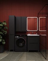 Мебель для ванной комнаты Style Line Бергамо Мини 60 Люкс Plus напольная, антискрейтч черная