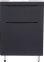 Мебель для ванной комнаты Style Line Бергамо Мини 60 Люкс Plus напольная, антискрейтч черная