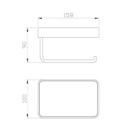 Держатель для туалетной бумаги Wonzon & Woghand Graffity WW-9366-BGM темный графит Держатель для туалетной бумаги Wonzon & Woghand Graffity WW-9366-BGM темный графит