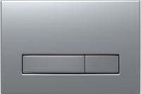 Комплект Унитаз подвесной Gamma SO безободковый, с микролифтом + Инсталляция Atom Line 410 с кнопкой смыва хром матовый