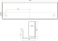 Полка Bemeta Living 101502420 черная