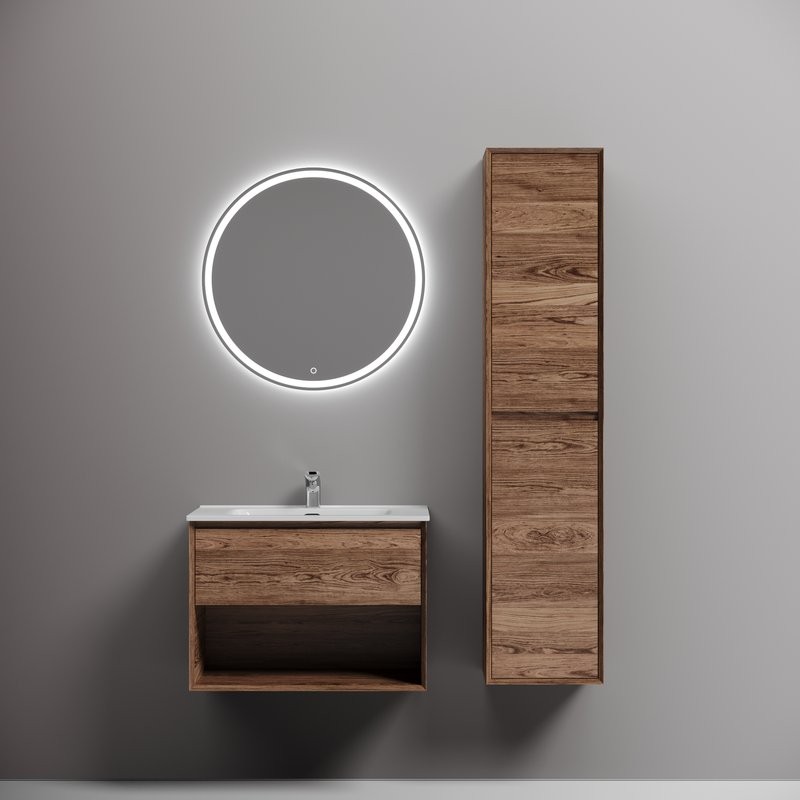 Тумба с раковиной Sancos Marmi 1.0 70 дуб чарльстон, раковина CN7007