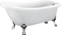 Акриловая ванна BelBagno BB20 170x70 см, правая, отдельностоящая, белая, овальная, на ножках